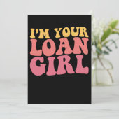 私はあなたのローンの女の子モーゲージのローンのオフィサー実在エスタ 招待状 (スタンド正面)