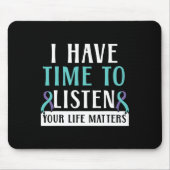 私はあなたの人生聞の事を心の中で考える時間がある マウスパッド (正面)