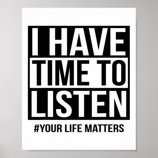 私はあなたの人生聞の問題に時間がある ポスター (正面)