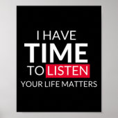 私はあなたの人生聞の問題に時間がある – 自殺 ポスター (正面)