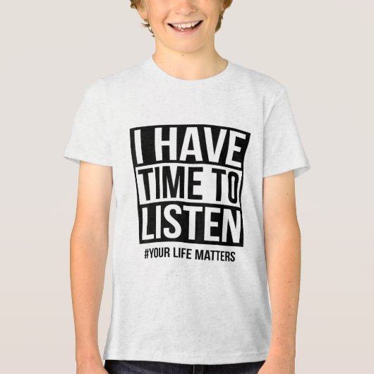 私はあなたの人生聞の時間がある トライブレンドＴシャツ (正面)