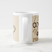 私はあなたの保護マグにコーヒーを飲む ジャンボコーヒーマグカップ (裏面)