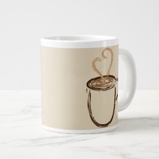 私はあなたの保護マグにコーヒーを飲む ジャンボコーヒーマグカップ