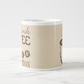 私はあなたの保護マグにコーヒーを飲む ジャンボコーヒーマグカップ (正面)