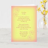 私はあなたの元の詩歌、挨拶状のためにここにいます カード (黄色い花)