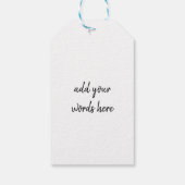 私はあなたの冗談のクリスマスが大好きおもしろいだ ギフトタグ (裏面)