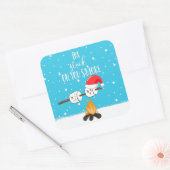 私はあなたの冗談のクリスマスが大好きおもしろいだ スクエアシール (封筒)