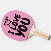 私はあなたの卓球ラケットを妻か彼女に愛している 卓球ラケット (横)