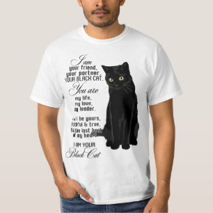 私はあなたの友達あなたの黒猫A Tシャツ