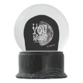 私はあなたの名前の月そして背部に愛します スノーグローブ (裏面)