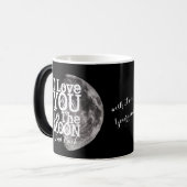 私はあなたの名前の月そして背部に愛します モーフィングマグカップ (正面左)