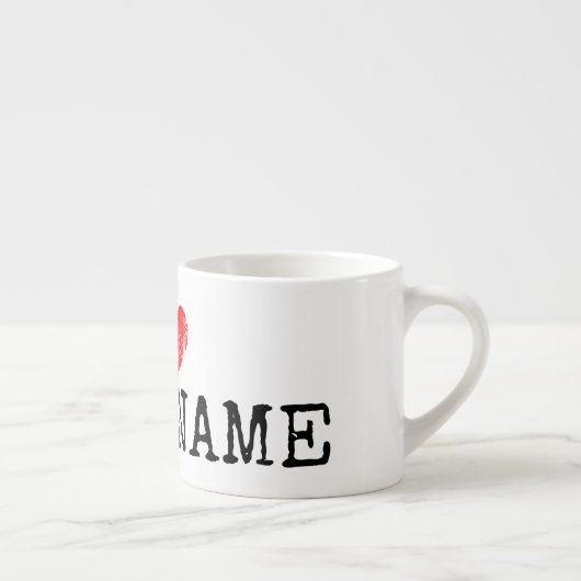 私はあなたの名前をハートエスプレッソカスタム・マグギフト エスプレッソカップ (右)
