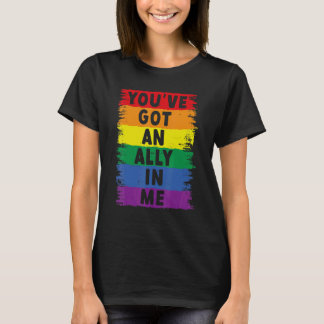私はあなたの味方 LGBTプライド Tシャツ