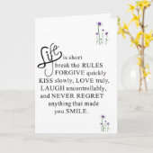 私はあなたの困難な時に『ここにいるよ』 カード (黄色い花)