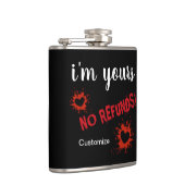 私はあなたの場合は、返金ビニールフラスコ包まれたク フラスク (右)