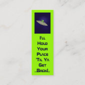 私はあなたの場所のしおりを握ります スキニー名刺 (裏面)