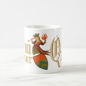 私はあなたの女王の原稿です コーヒーマグカップ (中央)