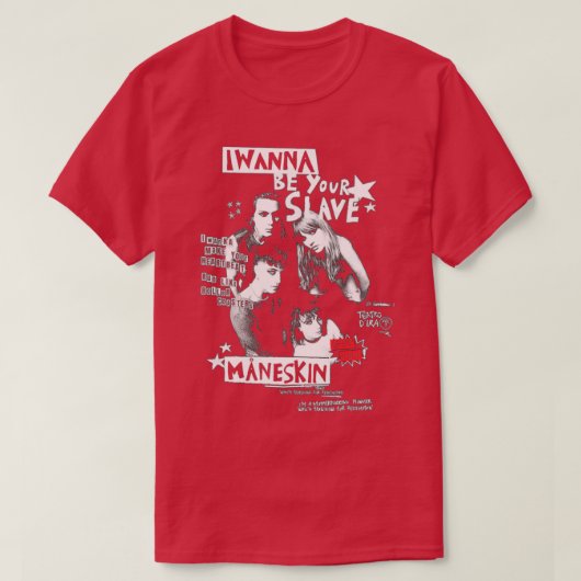 私はあなたの奴隷マネスキン2 Tシャツ (デザイン正面)