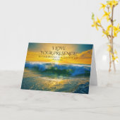 私はあなたの存在を愛し、詩篇16:11カスタム海 カード (黄色い花)