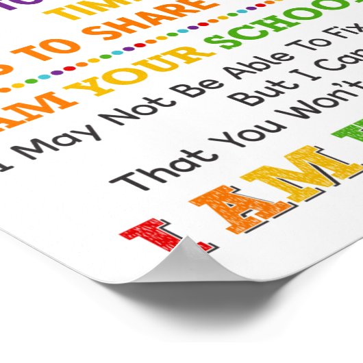 私はあなたの学校のセラピストポスター ポスター (角)