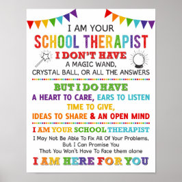 私はあなたの学校のセラピストポスター ポスター