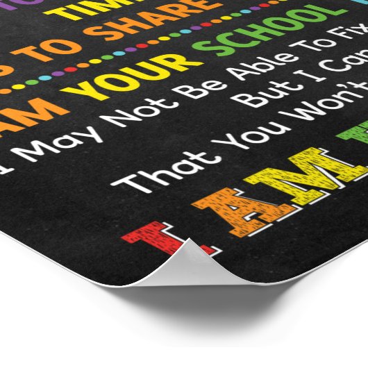 私はあなたの学校心理学者のポスターだ ポスター (角)