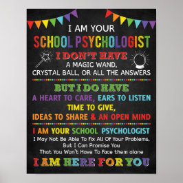 私はあなたの学校心理学者のポスターだ ポスター
