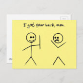 私はあなたの得背中を持っている ポストカード (正面/裏面)