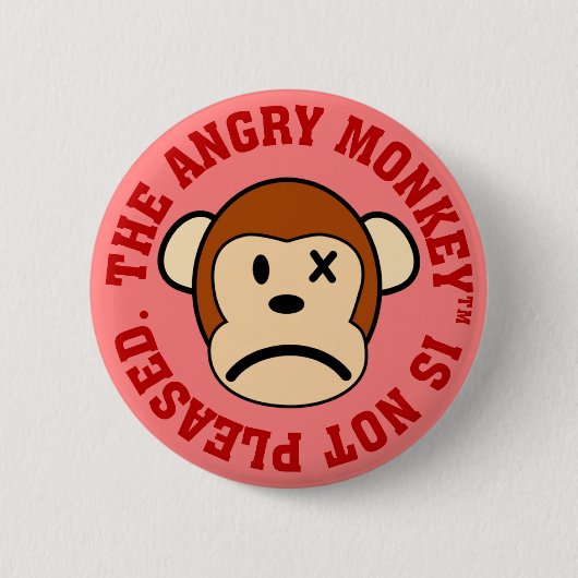 私はあなたの性能によって喜びません 缶バッジ (正面)