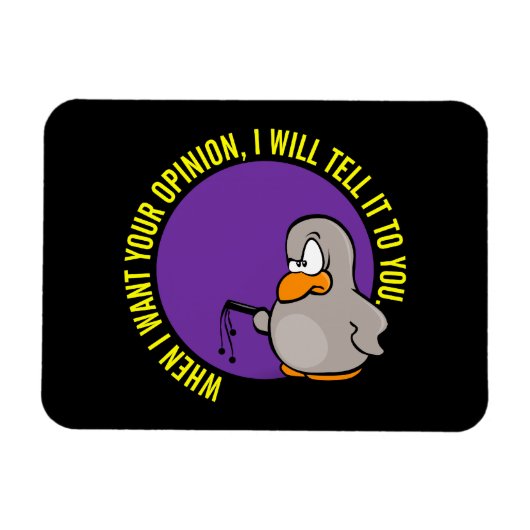 私はあなたの意見が欲しいときは、あなたに伝える マグネット (横)