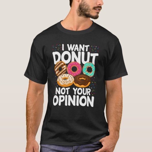 私はあなたの意見を聞きたくない Tシャツ (正面)