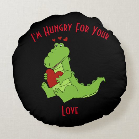 私はあなたの愛に飢えている ラウンドクッション (裏面)