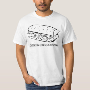 私はあなたの手の鶏の潜水艦との会いました Tシャツ