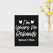 私はあなたの払い戻しなしバレンタインデーかわいい妻のギフト カード (黄色い花)