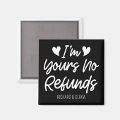 私はあなたの払い戻しなしバレンタインデーかわいい妻のギフト マグネット (正面/裏面)