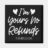 私はあなたの払い戻しなしバレンタインデーかわいい妻のギフト マグネット (正面)