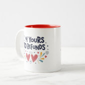 私はあなたの払い戻しなしバレンタインデーのギフト ツートーンマグカップ (正面左)