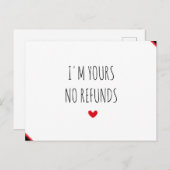 私はあなたの払い戻しなし幸せなバレンタインデー葉書 シーズンポストカード (正面/裏面)