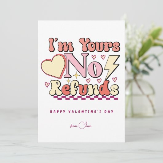 私はあなたの払い戻しは無おもしろいし、バレンタインデー シーズンカード (スタンド正面)