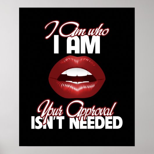 私はあなたの承認が必要でない ポスター (正面)