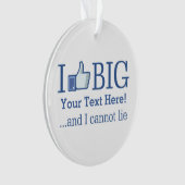 私はあなたの文字との大きいパーソナライズ容易に好みます オーナメント (正面)