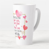 私はあなたの最初のデートの最初のキスの最初の愛ではない カフェラテマグ (右アングル)