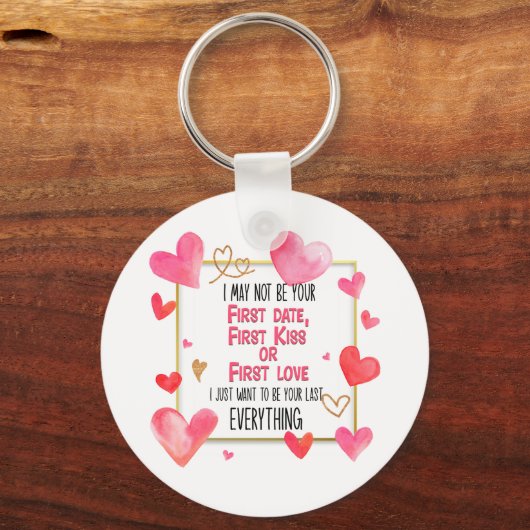 私はあなたの最初のデートの最初のキスの最初の愛ではない キーホルダー (正面)