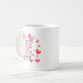 私はあなたの最初のデートの最初のキスの最初の愛ではない コーヒーマグカップ (正面左)