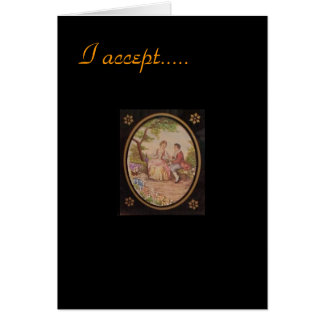 私はあなたの求婚カードを受け入れます