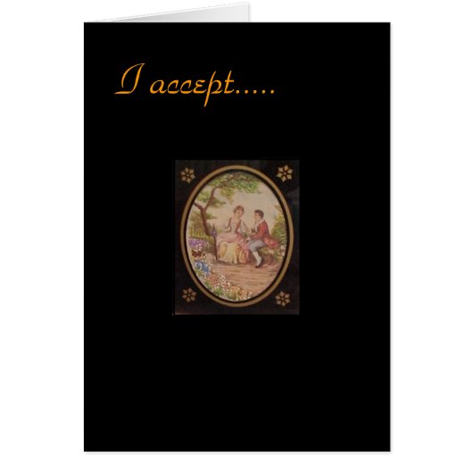 私はあなたの求婚カードを受け入れます (正面)