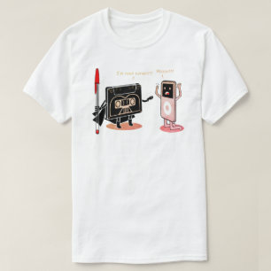私はあなたの父、カセットテおもしろいープレトロパロディ Tシャツ