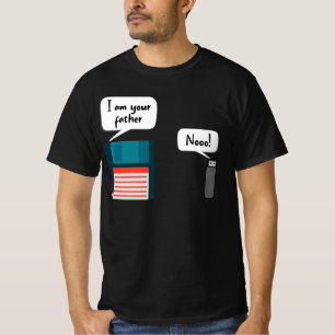 私はあなたの父USBフロッピーディスクITコンピュータギーク Tシャツ