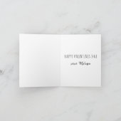 私はあなたの犬のヴァレンティおもしろいンズデイホリデーカードが大好き シーズンカード (内部)