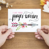 私はあなたの祈りの言葉戦士はがき ポストカード